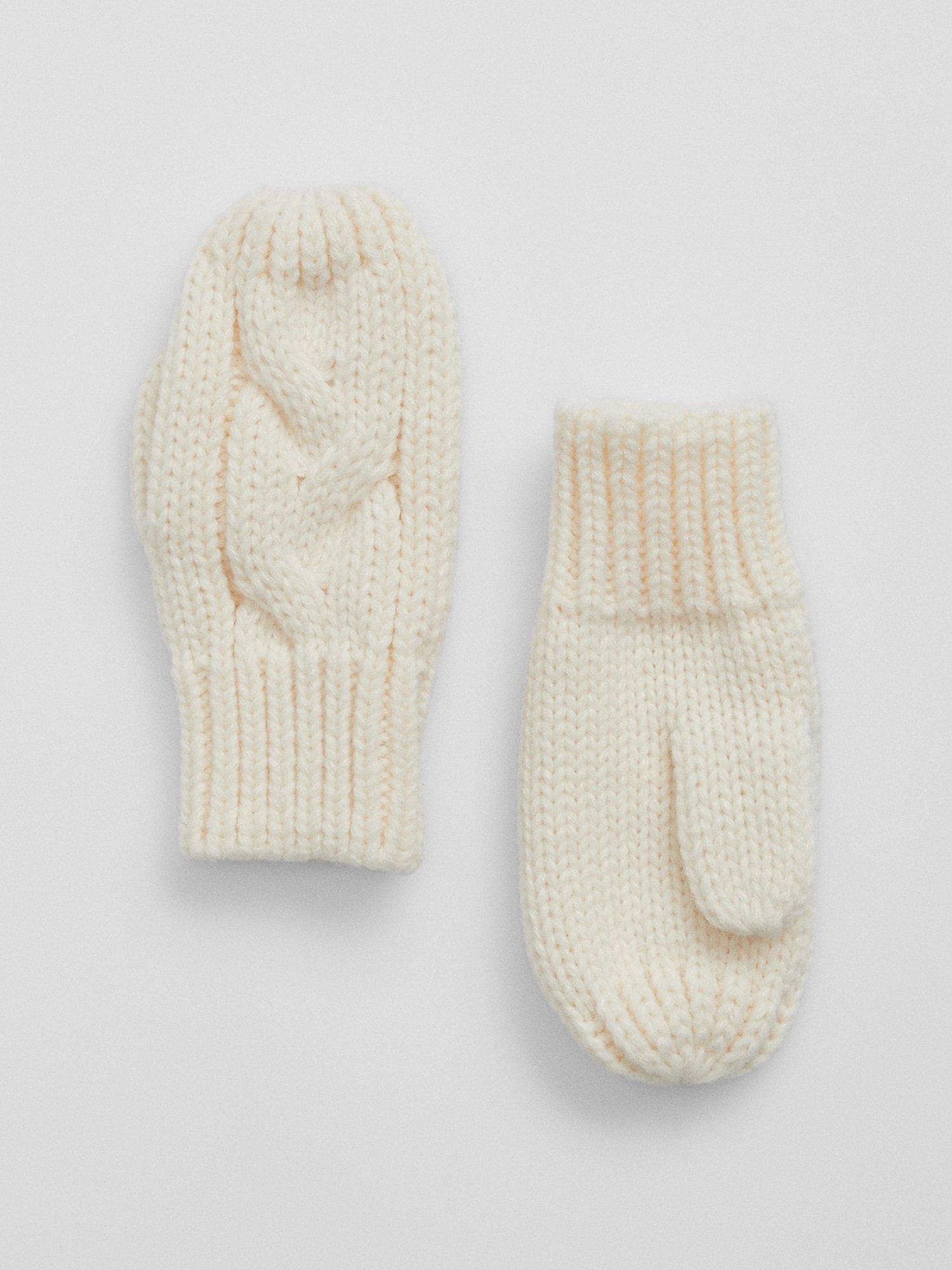 GAP Knit Baby Girls' Gloves – Beige