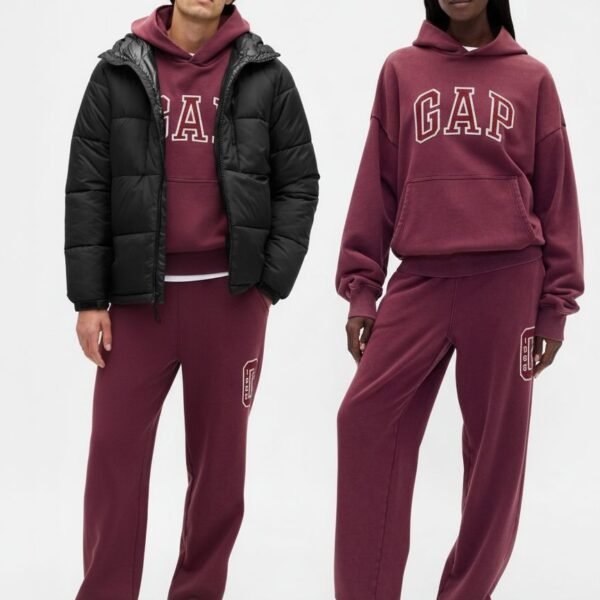 GAP Logo Heavyweight Men's Joggers – Red