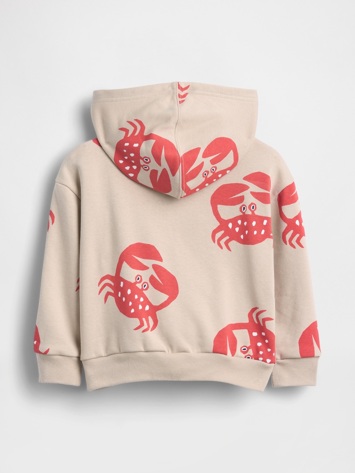 GAP Logo French Terry Baby Boys' Sweatshirt – Beige - Image 3
