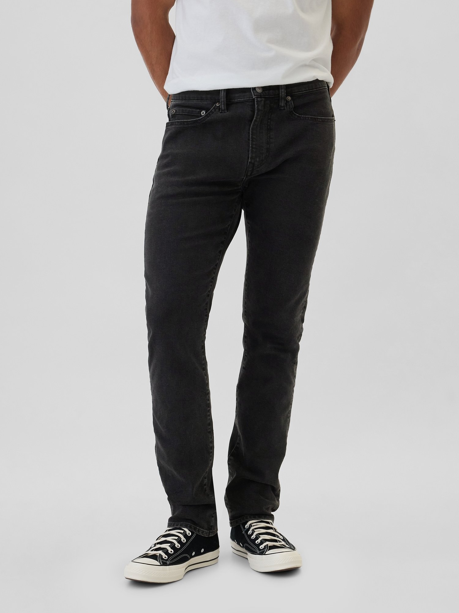 GAP Slim GapFlex Men's Jeans – Black - Image 3