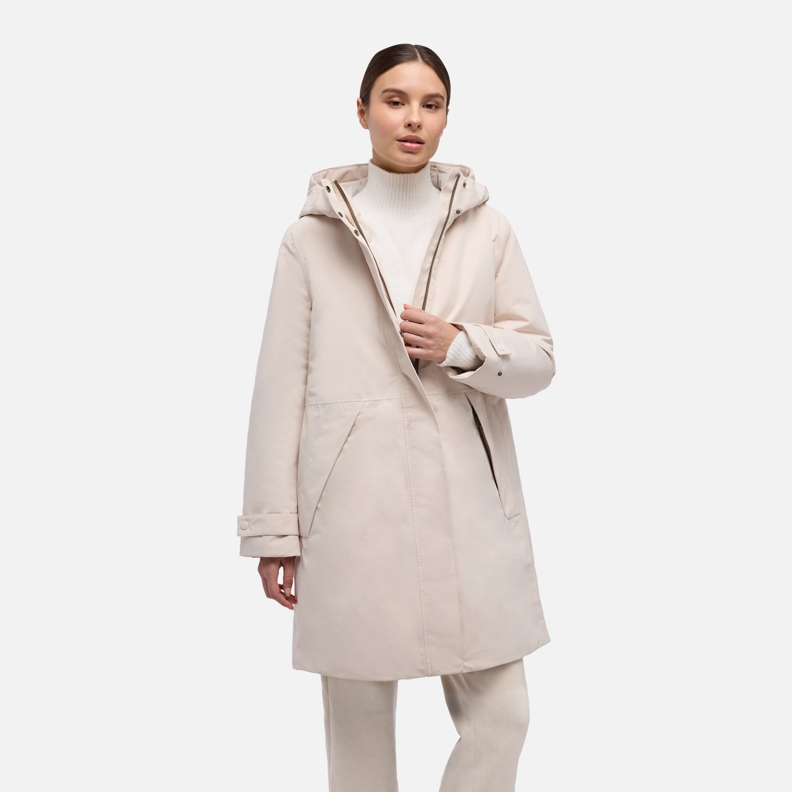 Geox Hoara Women's Parka – Light Pink