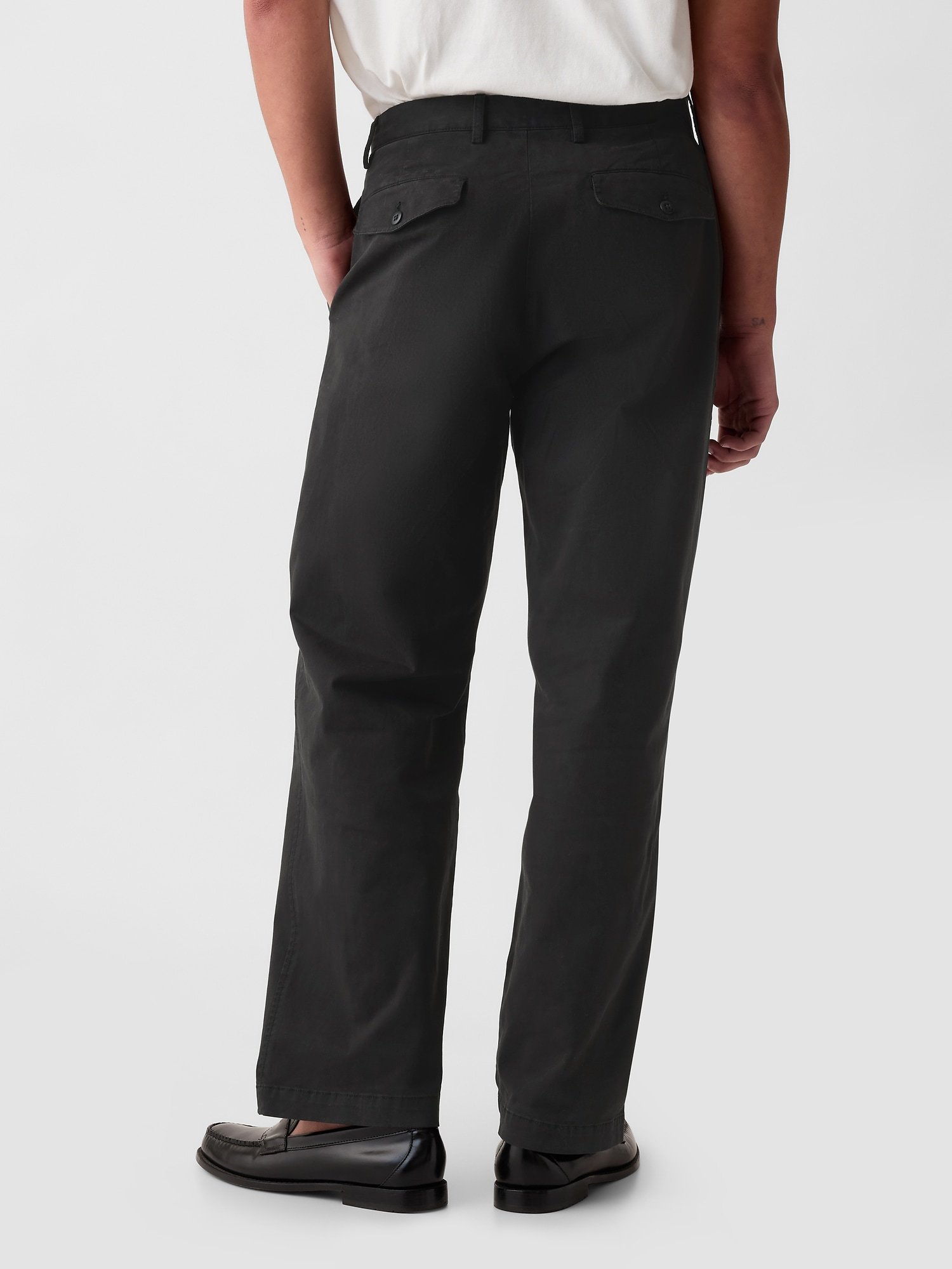 GAP Khaki 90s Loose Men's Trousers – Black - Image 4