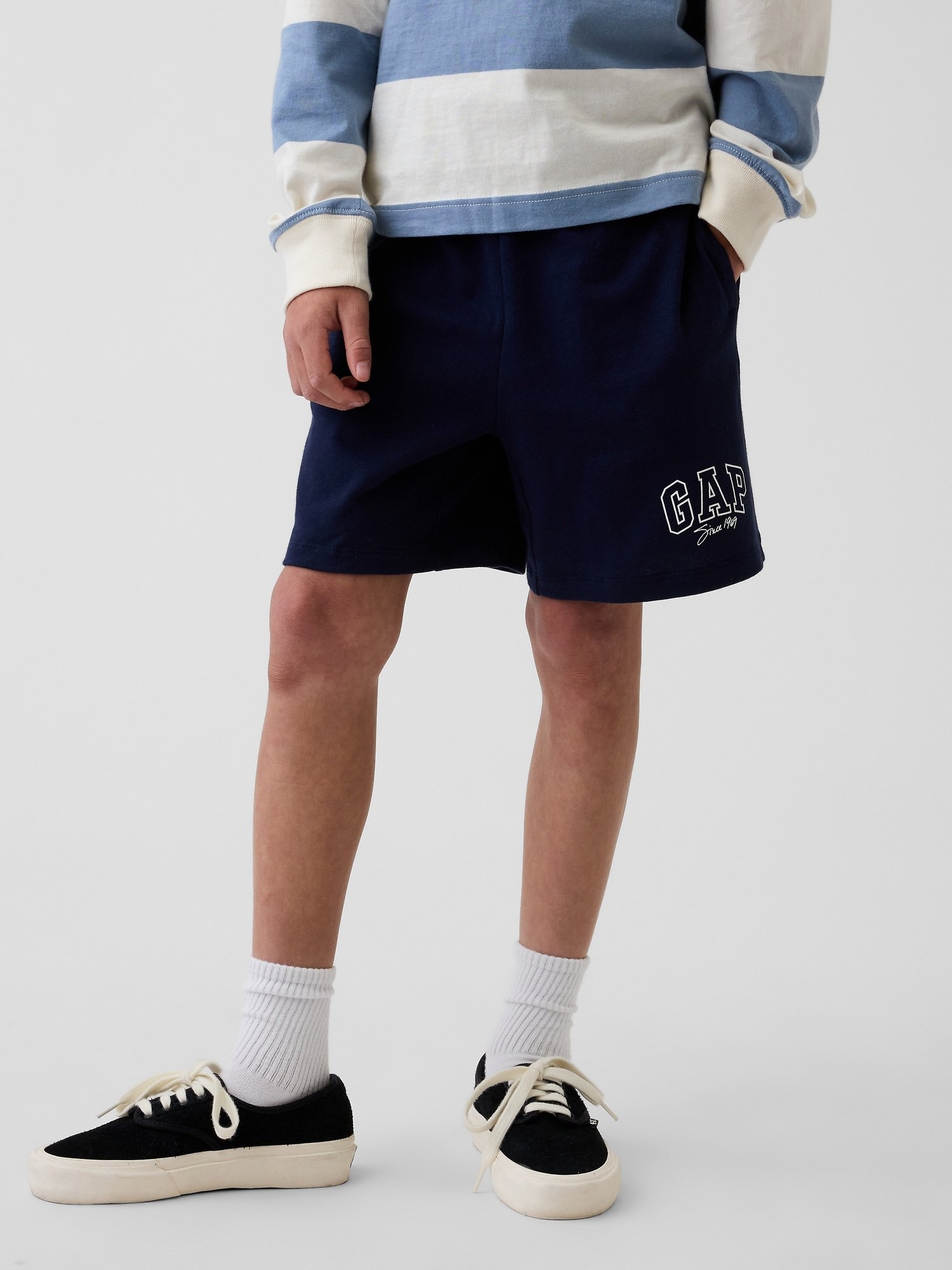 GAP Logo Boys' Shorts – Navy - Image 2