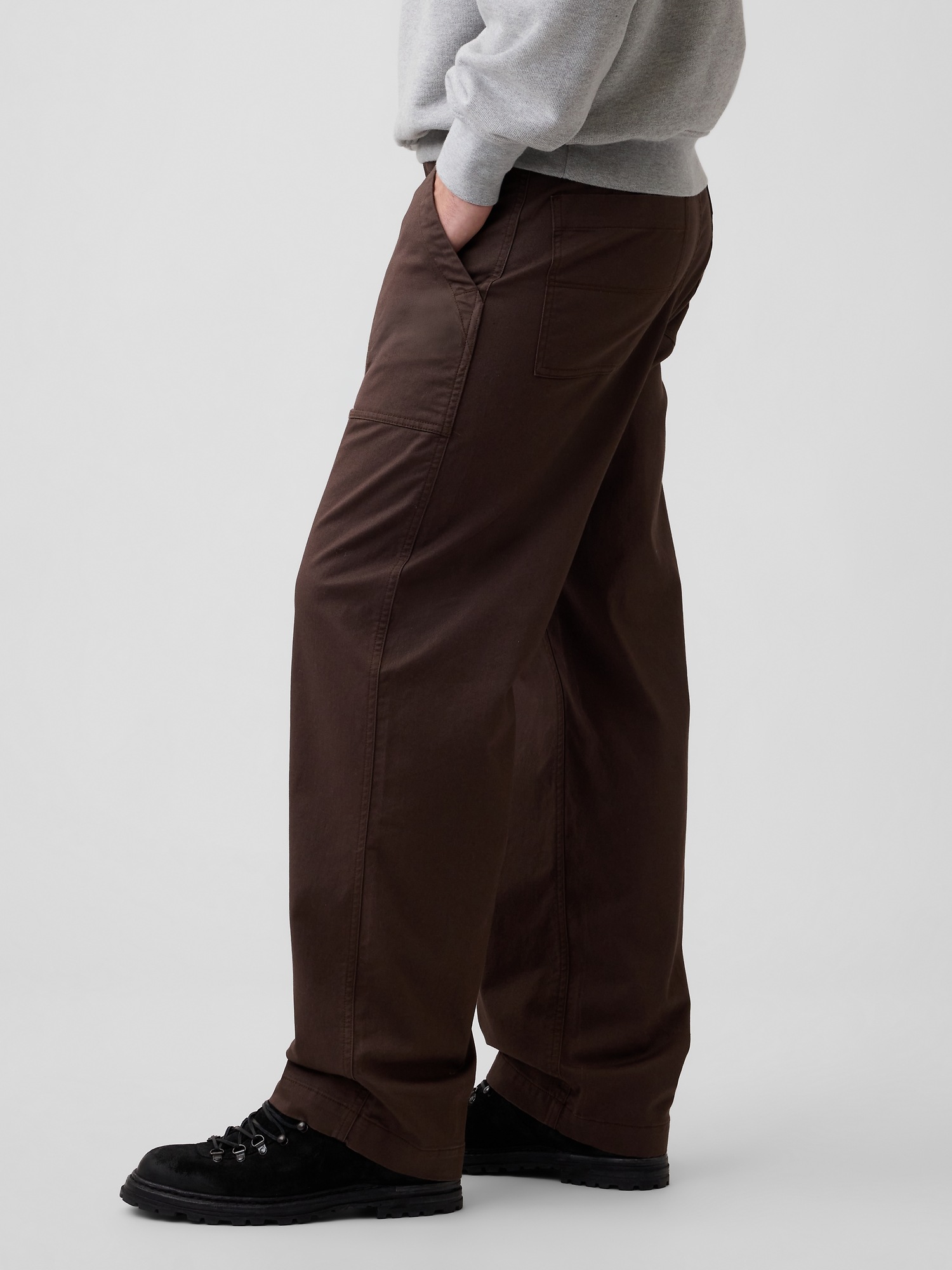 GAP Utility Baggy Men's Trousers – Brown - Image 3