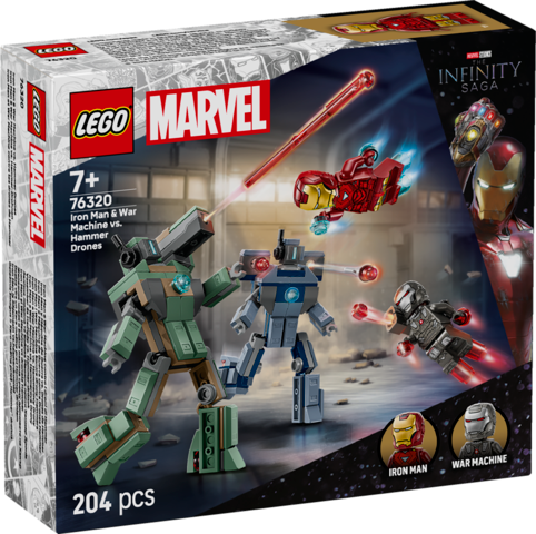 LEGO Super Heroes Iron Man & War Machine vs. Hammer Drones 76320