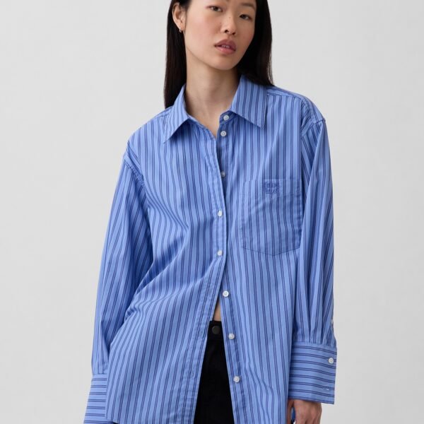 GAP Logo Oversize Big Shirt Women's Shirt – Navy