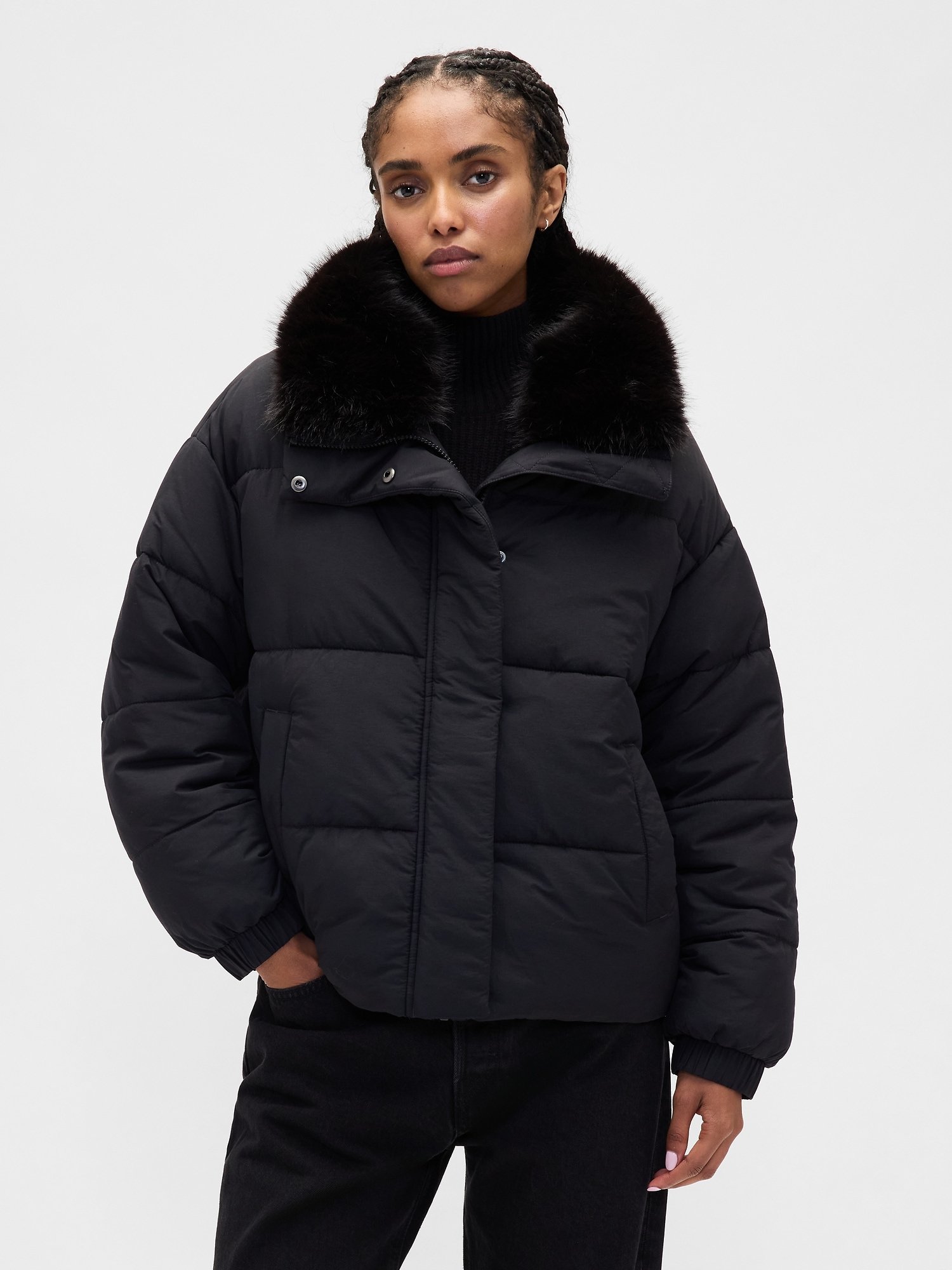 GAP Quilted Women's Jacket – Black