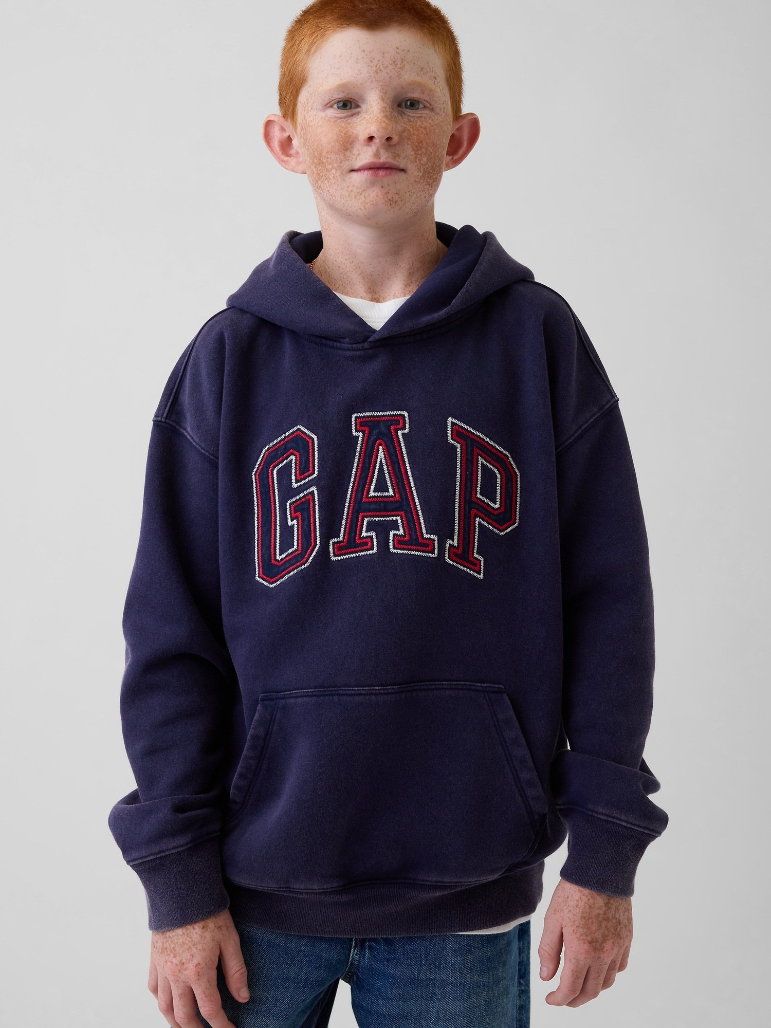 GAP Logo VintageSoft Boys' Sweatshirt – Navy