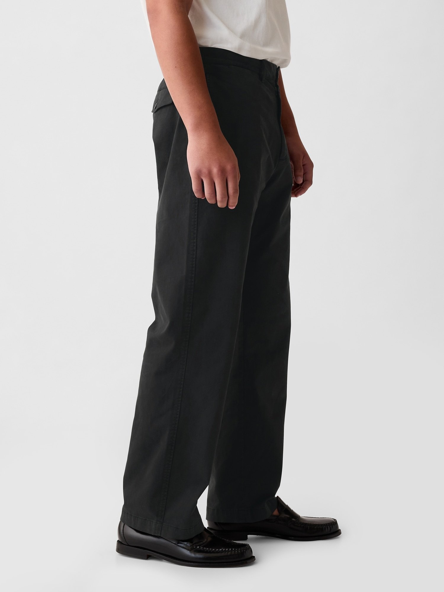 GAP Khaki 90s Loose Men's Trousers – Black - Image 3