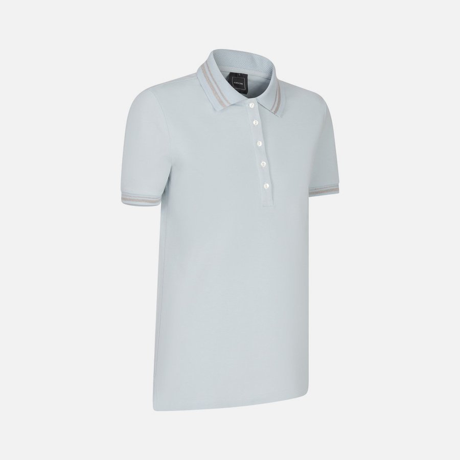 Geox Polo Women's T-Shirt – Light Blue - Image 2