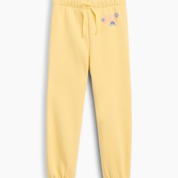 GAP Logo Baby Girls' Trousers – Yellow