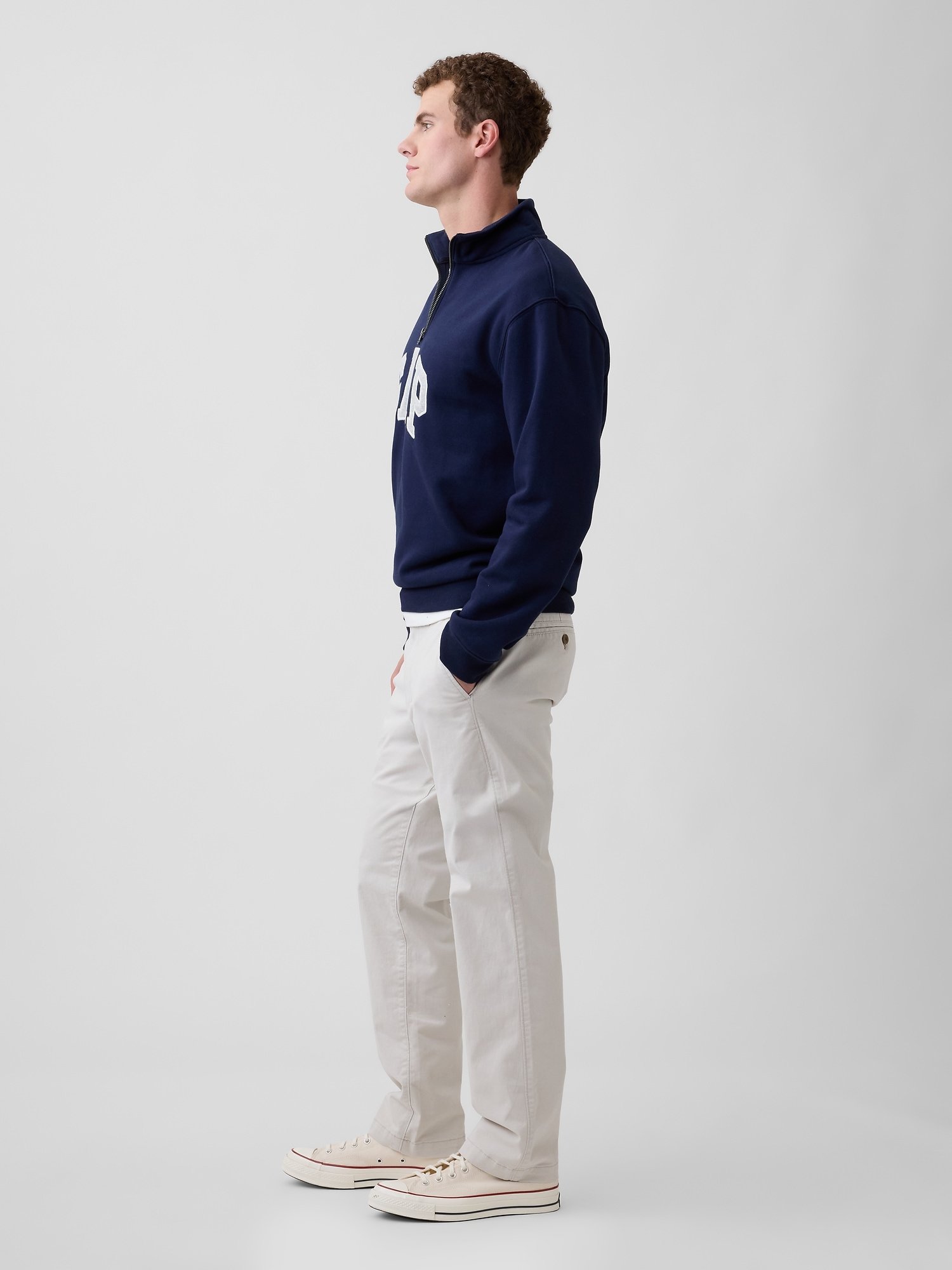 GAP Khaki Straight GapFlex Men's Trousers – Grey - Image 4