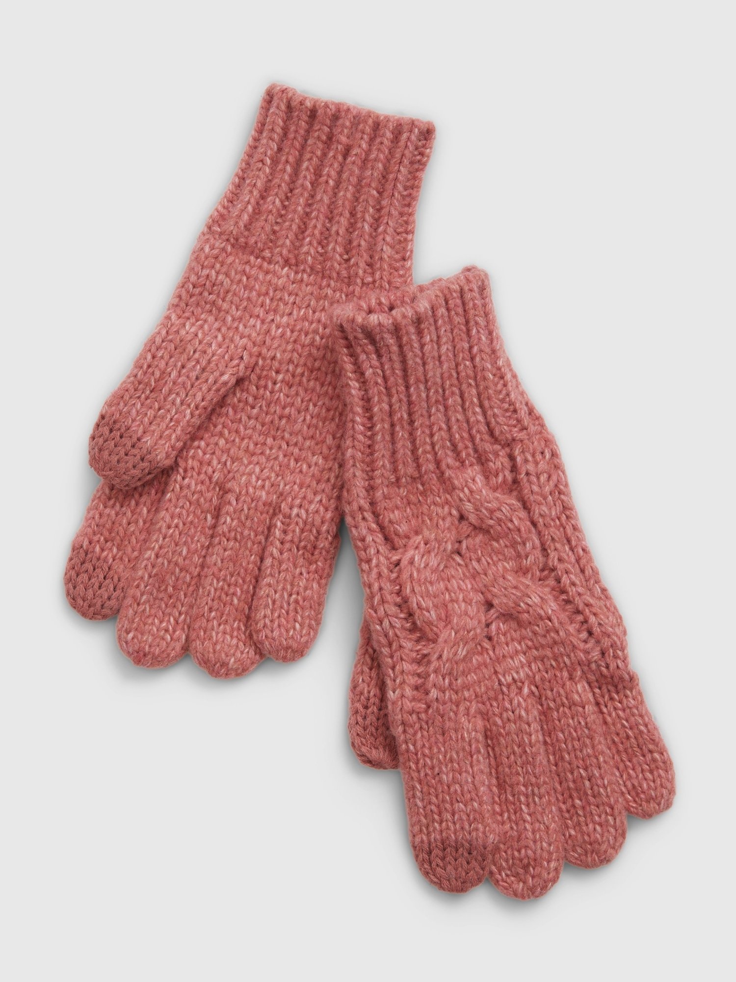 GAP Knit Girls' Gloves – Pink