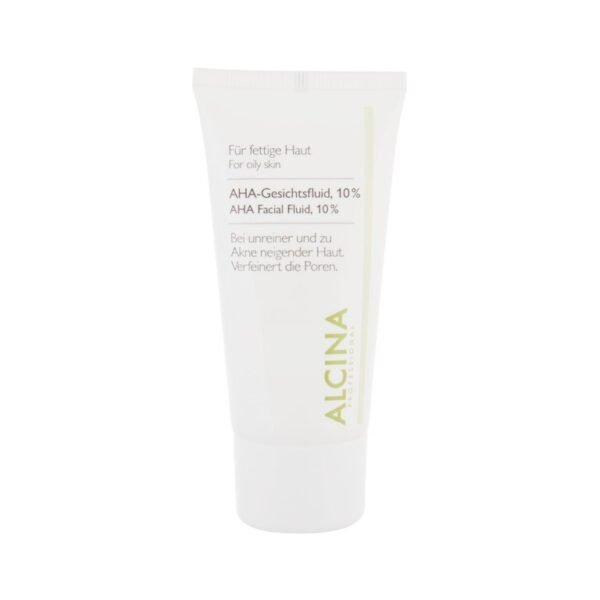 ALCINA For Oily Skin AHA Facial Fluid, 10% Night Skin Cream 50 ml